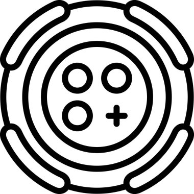 Kumarhane fişi. Basit illüstrasyon