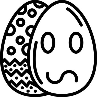 Yumurta. Web simgesi basit illüstrasyon