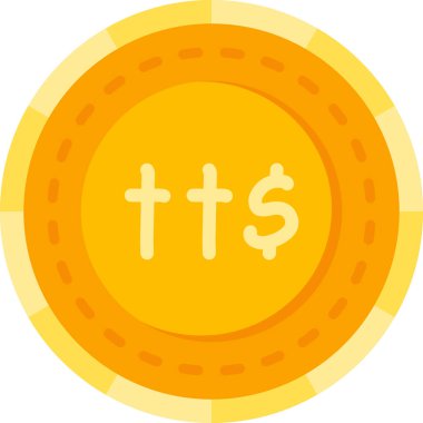 Düz para birimi dolar simgesi