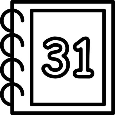 4 numaralı simge, vektör illüstrasyonu