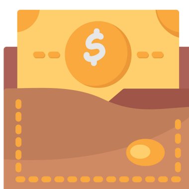 nakit dolar para birimi simgesi düz stil