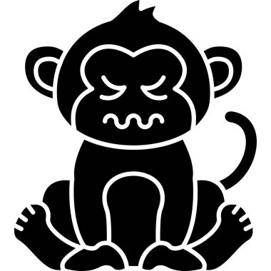 maymun simgesi ana hat biçiminde