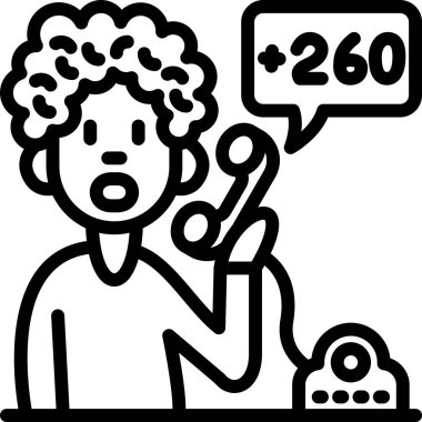 Müşteri servisi. Basit resimleme