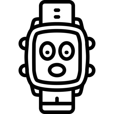 robot baş simgesi, özet biçimi