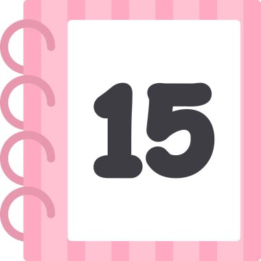 Takvim simgesi vektör illüstrasyonu