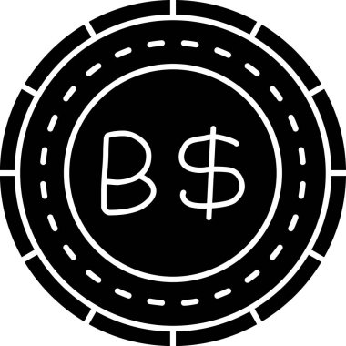 Para için. Web simgesi basit illüstrasyon