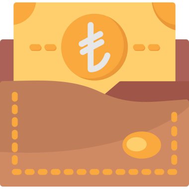 Para birimi. Web simgesi basit illüstrasyon