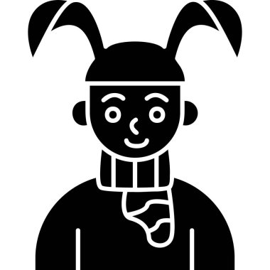 Cadılar Bayramı ikon vektör illüstrasyonu