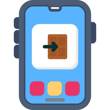 mobil uygulama simgesi vektör illüstrasyonu