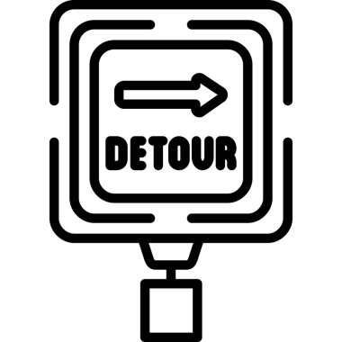 İşaretleyicili bir haritanın vektör çizimi.