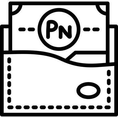 fatura banknot simgesi taslak biçimi