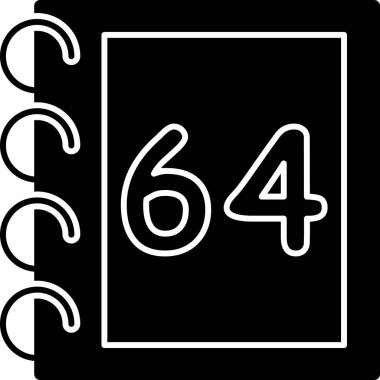 Siyah bir numara olan 65 'in çizimi