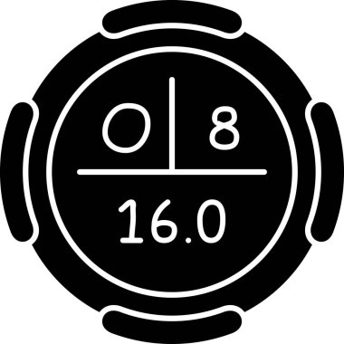 Pusula simgesini, basit vektör çizim