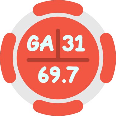 Bir saat simgesinin vektör illüstrasyonu