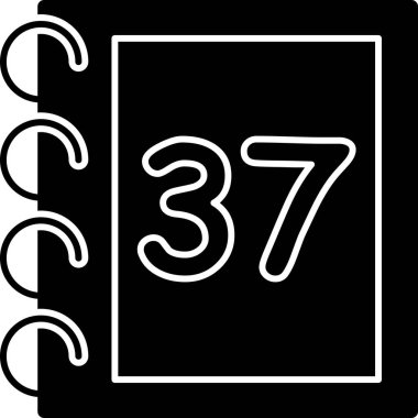 Takvim simgesi, vektör çizimi