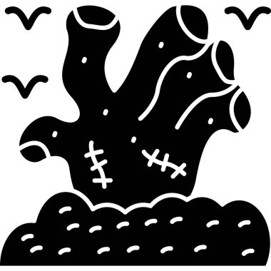 Cadılar bayramı korkunç simgesi katı stil