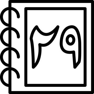 kitap simgesi vektör illüstrasyonu