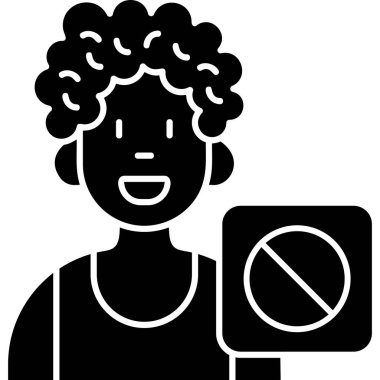 Protesto simgesi, vektör illüstrasyonu