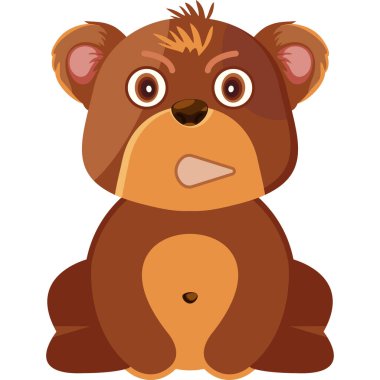 Tatlı bir çizgi film koalasının vektör çizimi.