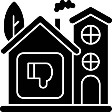 ev simgesi vektör illüstrasyonu
