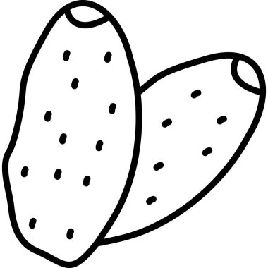 Karpuz. Web simgesi basit illüstrasyon