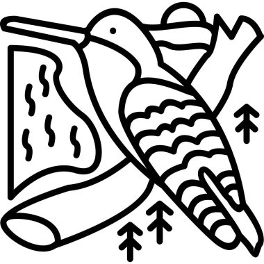 Orman doğa simgesi ana hatlarıyla