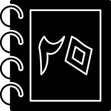 kitap simgesi, vektör illüstrasyonu