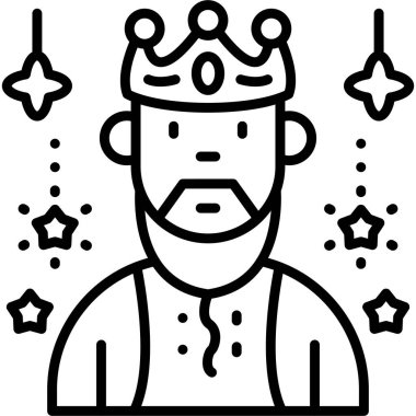 simge vektör çizim Kral