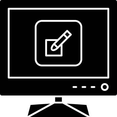 Kişisel ve ticari kullanım için vektör bilgisayar simgesi.