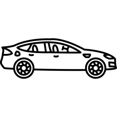 Araba simgesi, anahat stili