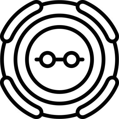 Hedef. Web simgesi basit illüstrasyon