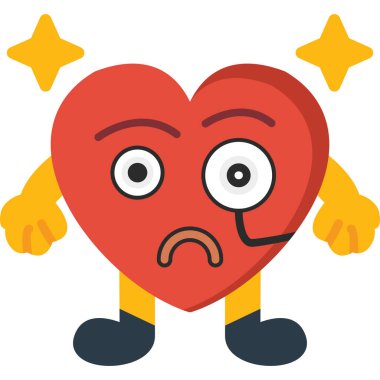 hüzünlü kalp simgesi simgesi