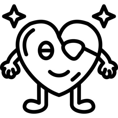 kalp simgesi, vektör illüstrasyonu