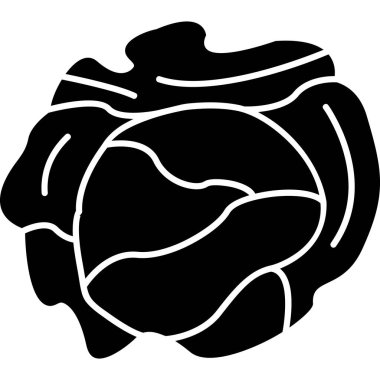 Bir kalbin siyah beyaz simgesinin vektör çizimi