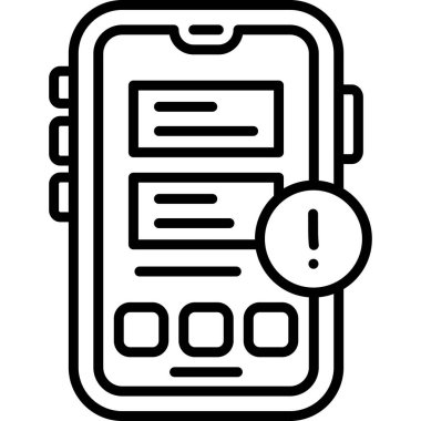 - Telefon. Web simgesi basit illüstrasyon