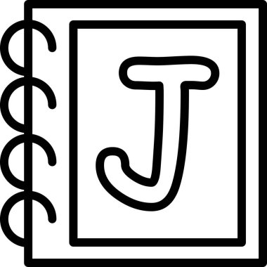 Kitap. Web simgesi basit illüstrasyon