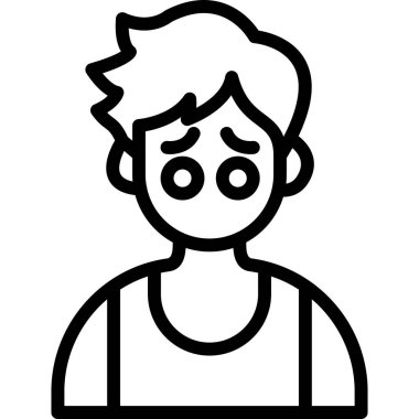 avatar adam dış hatlar biçiminde simgeyle yüzleşir