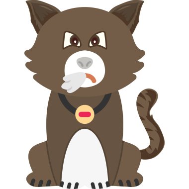 şirin bir köpeğin vektör görüntüsü