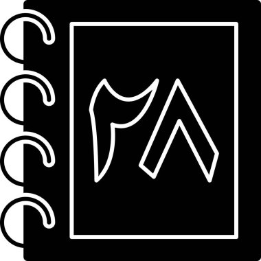 Modern bir simgenin vektör illüstrasyonu