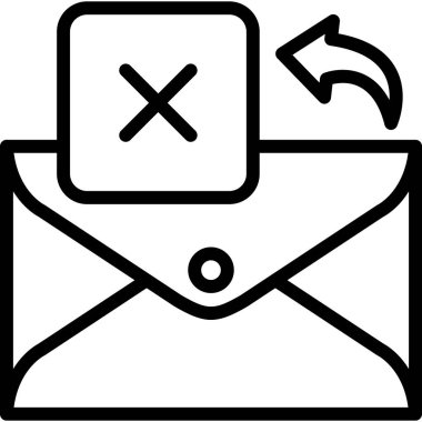 e-posta simgesi ana hat biçiminde