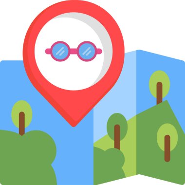 harita konumu simgesi düz biçimli