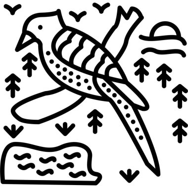 Orman Doğa ikonu ana hatlarıyla