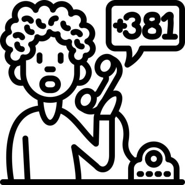 çağrı merkezi simgesi, vektör illüstrasyonu