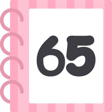 68 yıllık simge vektörü