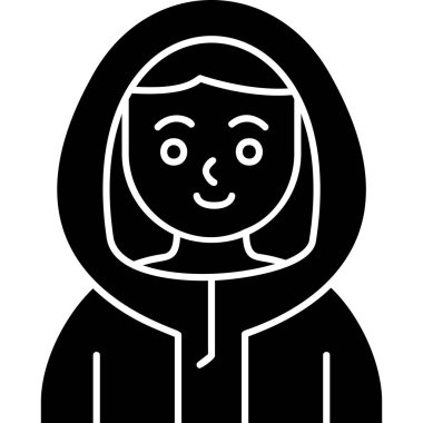 kadın simge vektör illüstrasyonu