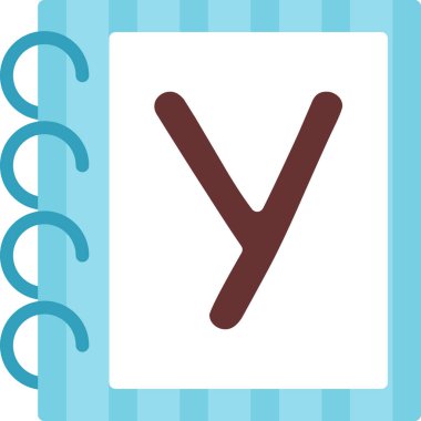 Bir harf simgesinin vektör illüstrasyonu