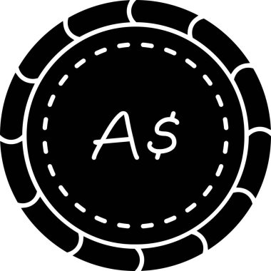 Tek bir harf simgesinin vektör illüstrasyonu