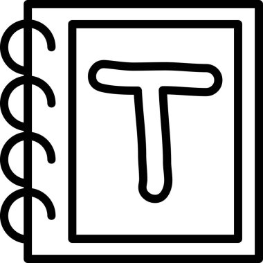 kitap simgesi vektör illüstrasyonu