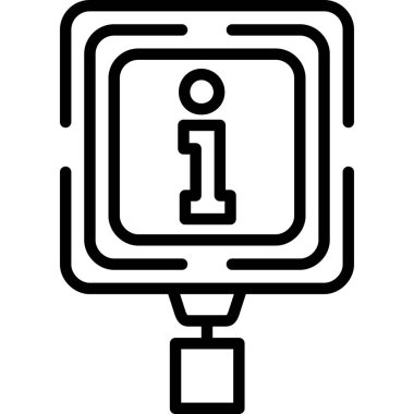 Bilgi panosu simgesi vektör illüstrasyonu