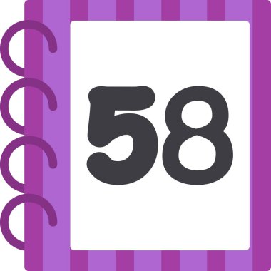 6. yıl dönümü simgesi tasarımı, vektör illüstrasyonu